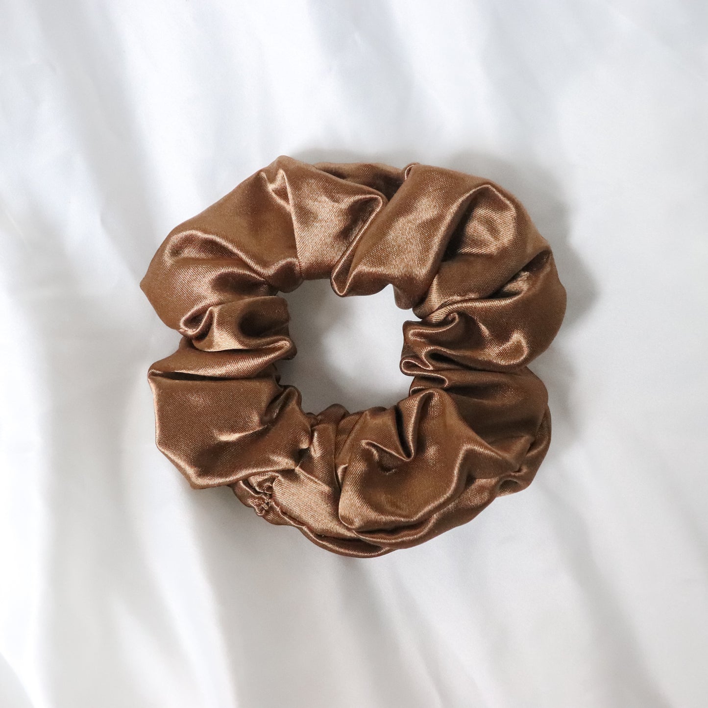 Antique Gold Satin Scrunchie