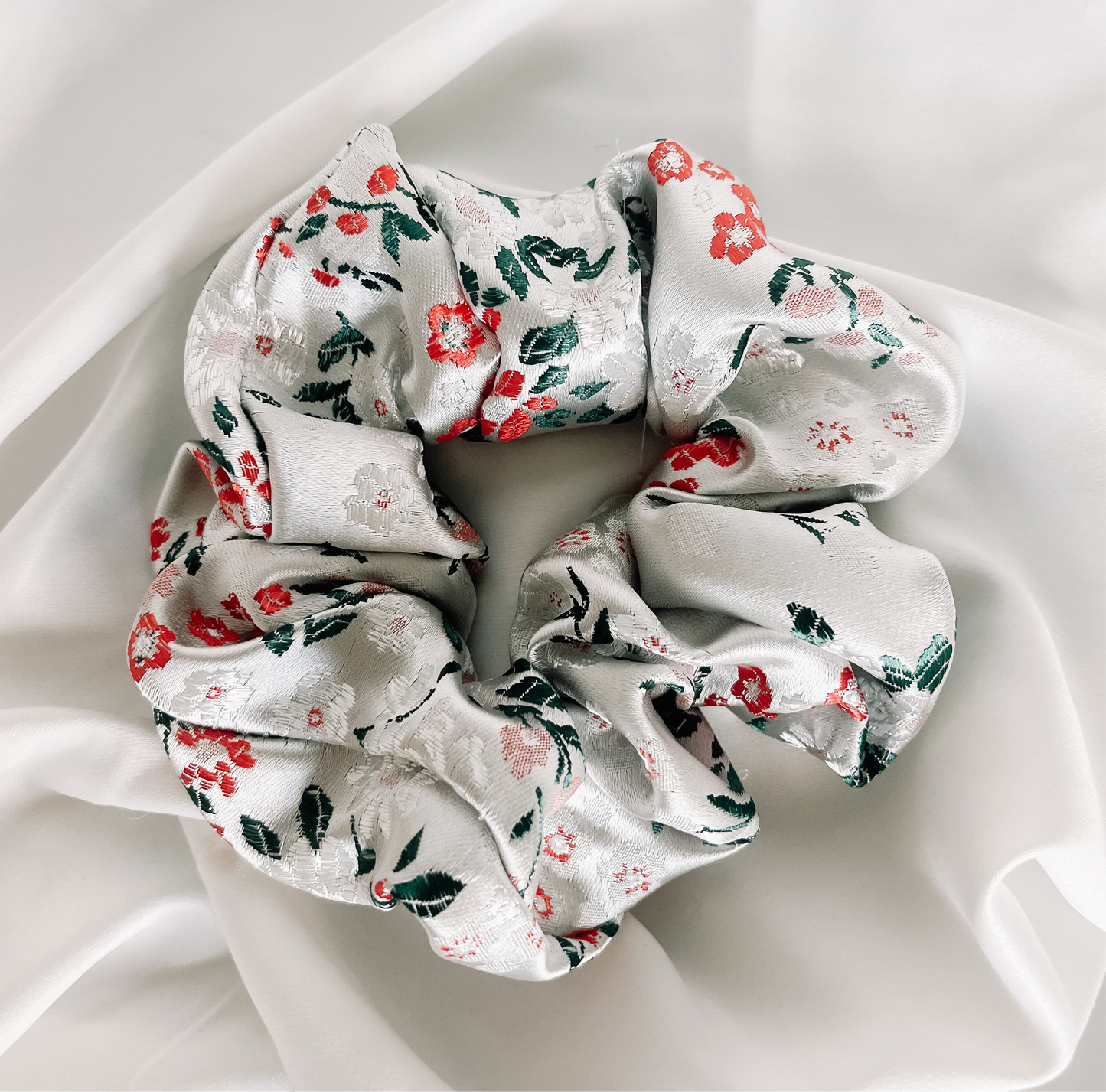 Floral Brocade Scrunchie