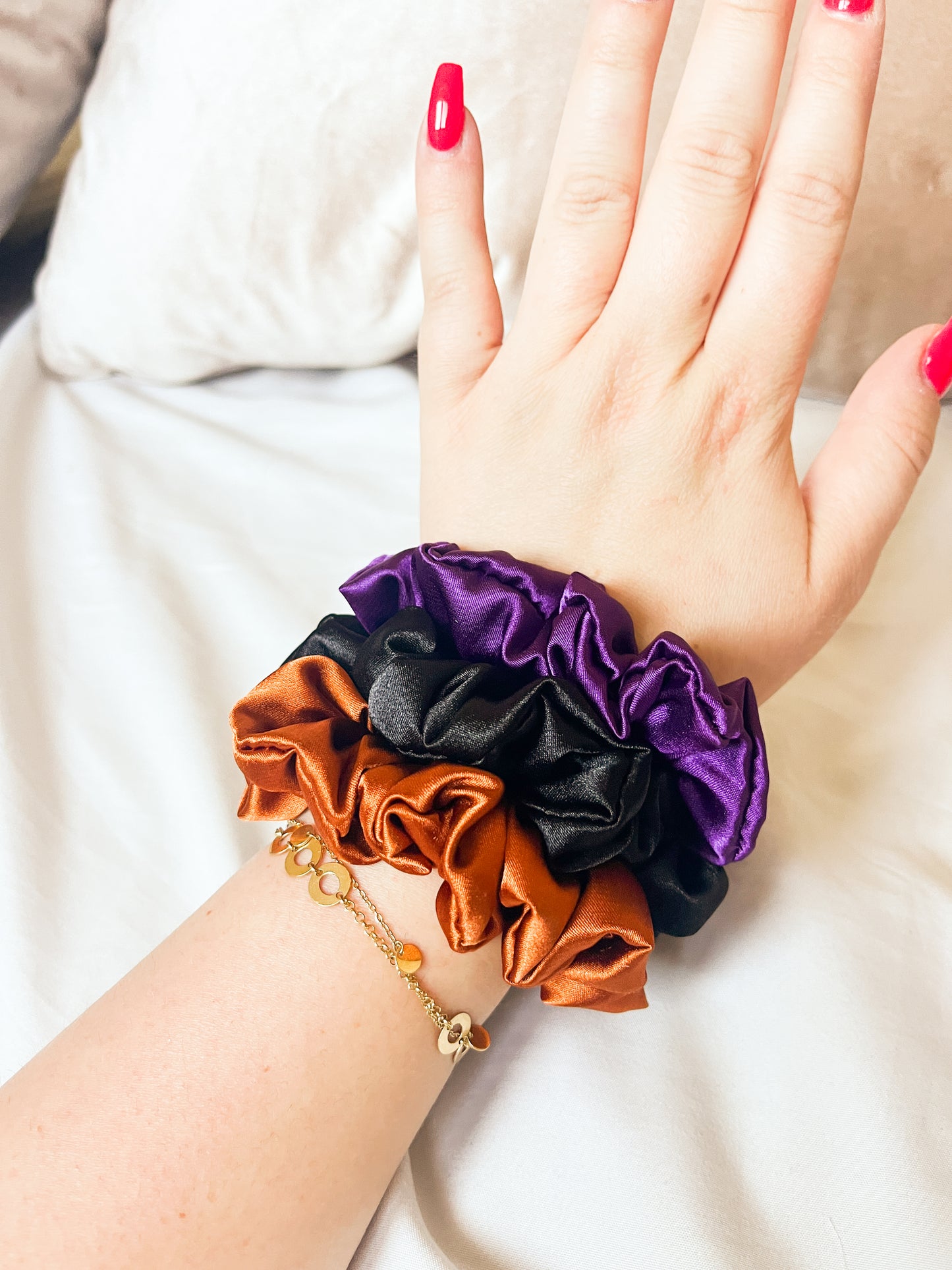 Halloween Petite Pack Satin Scrunchies