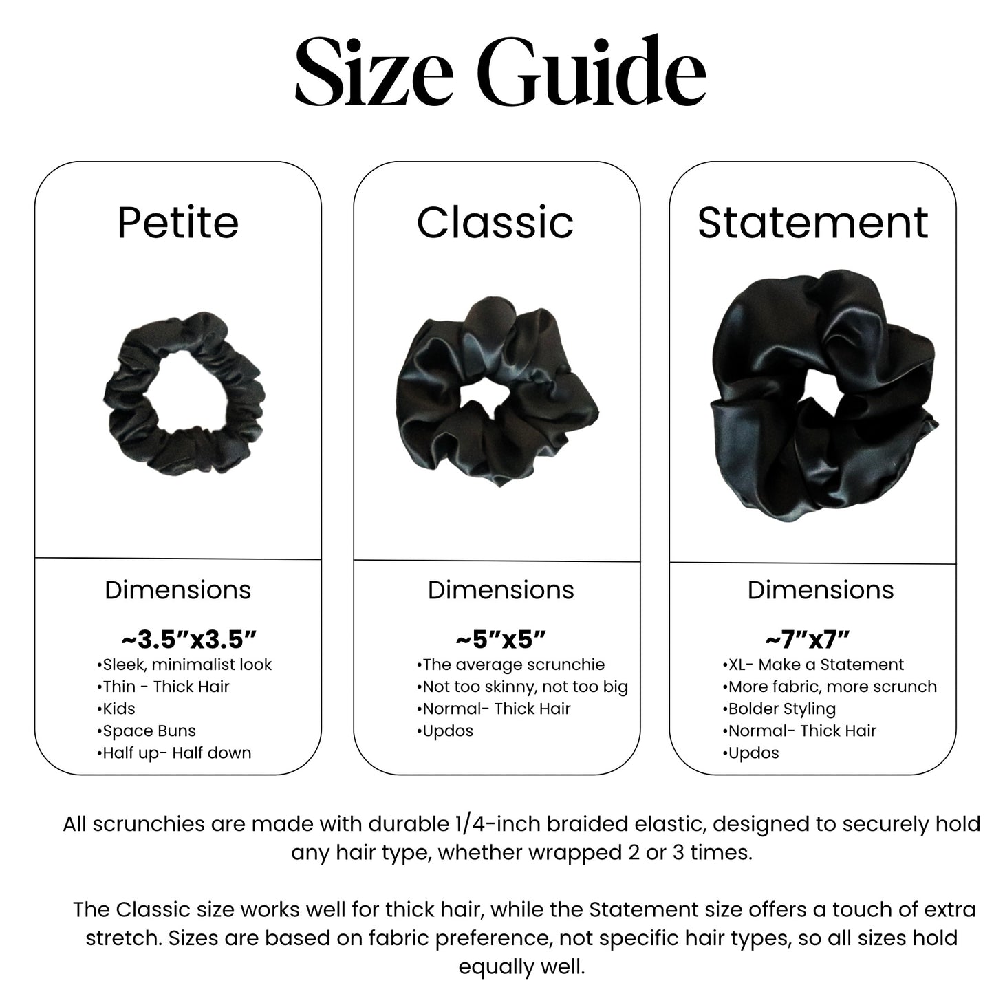 Evergreen Satin Scrunchie