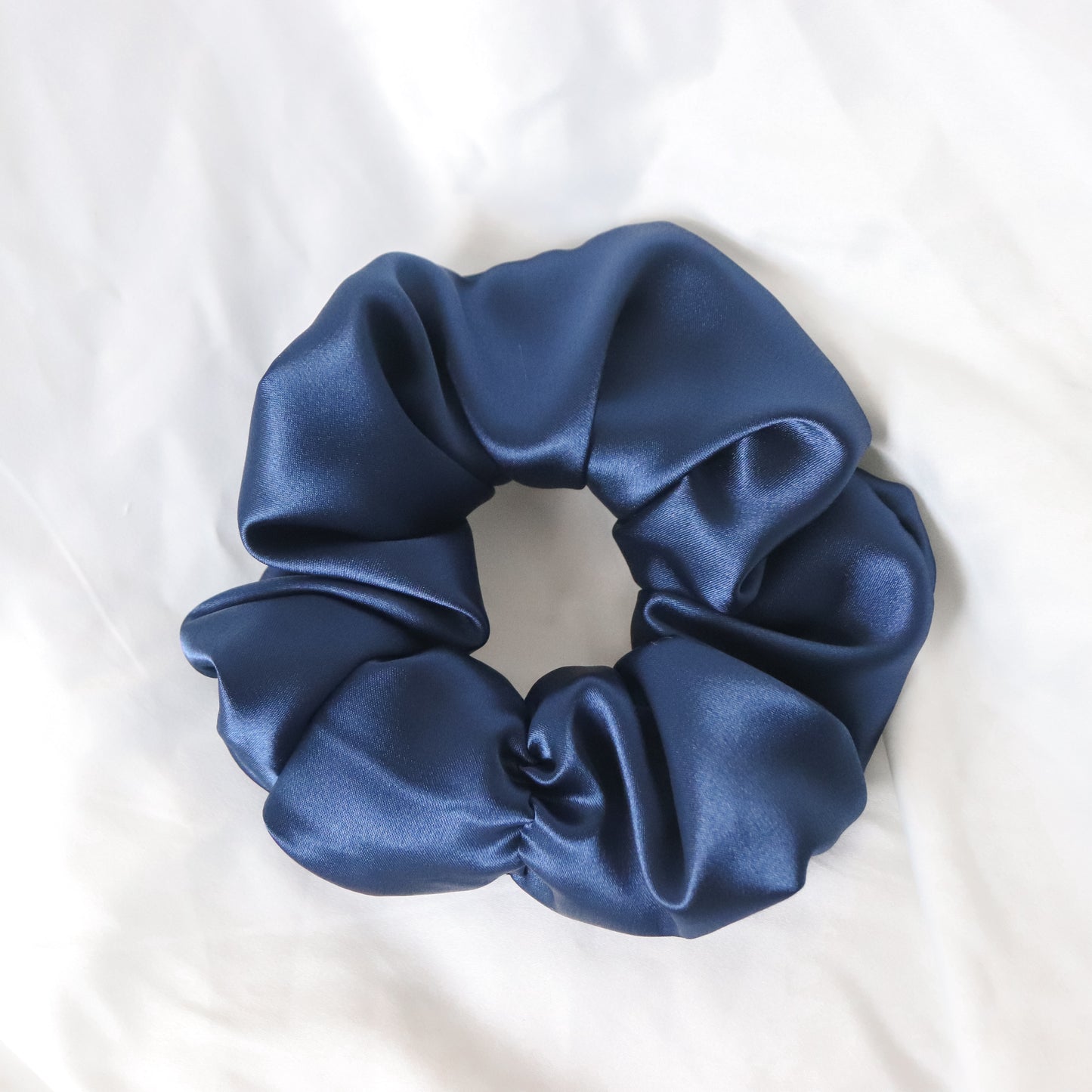 Jewel Tone Satin Scrunchies