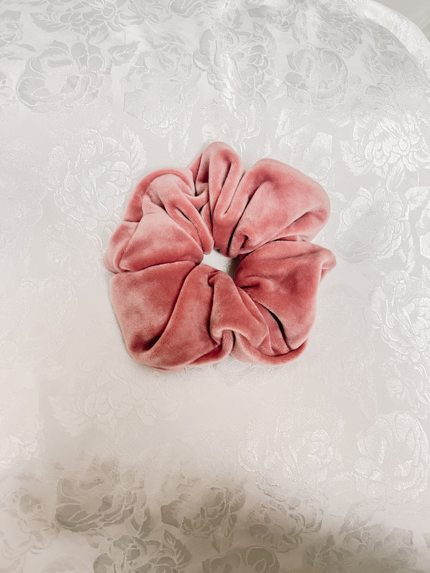 Blush Velour Scrunchie