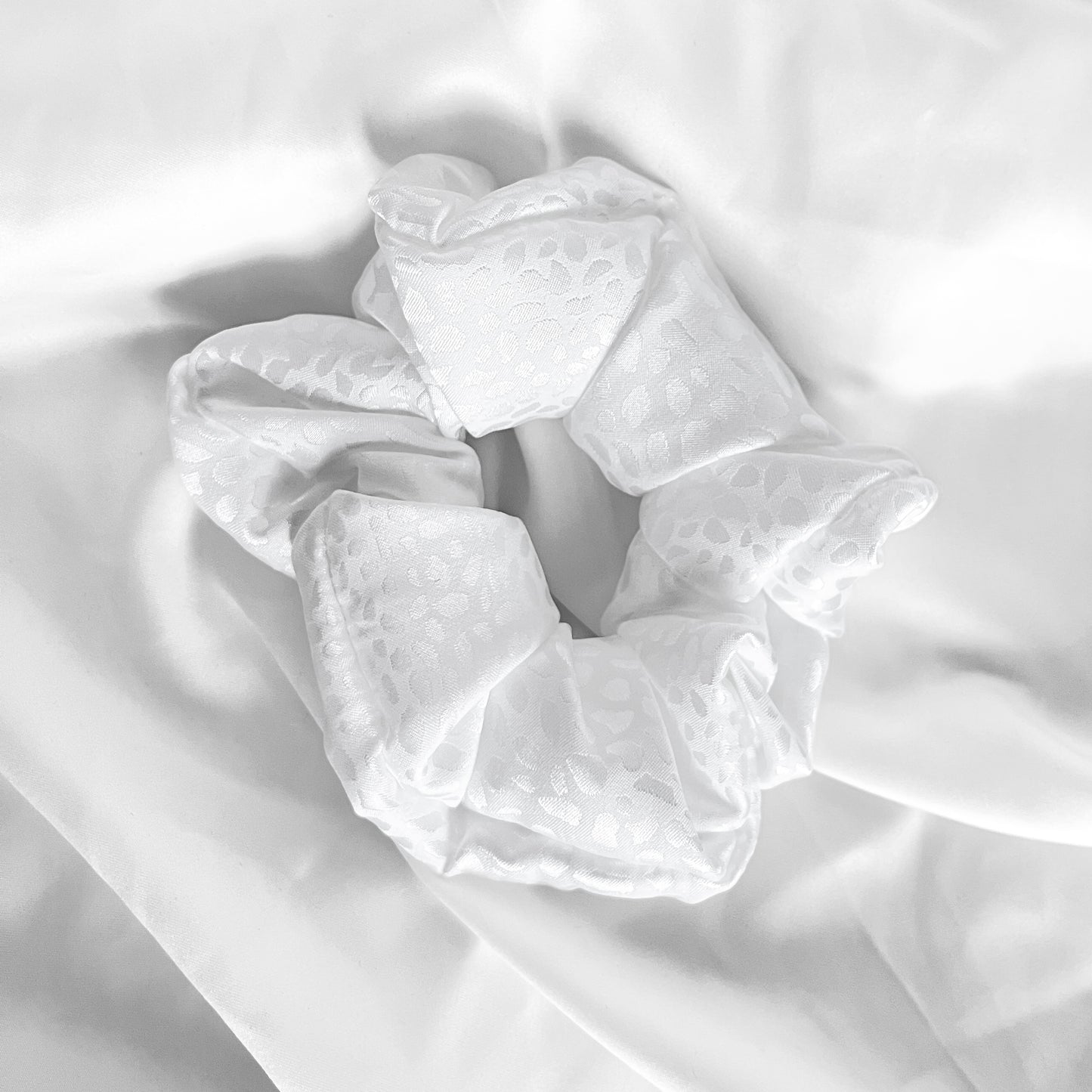 Pearl Essence Satin Scrunchie