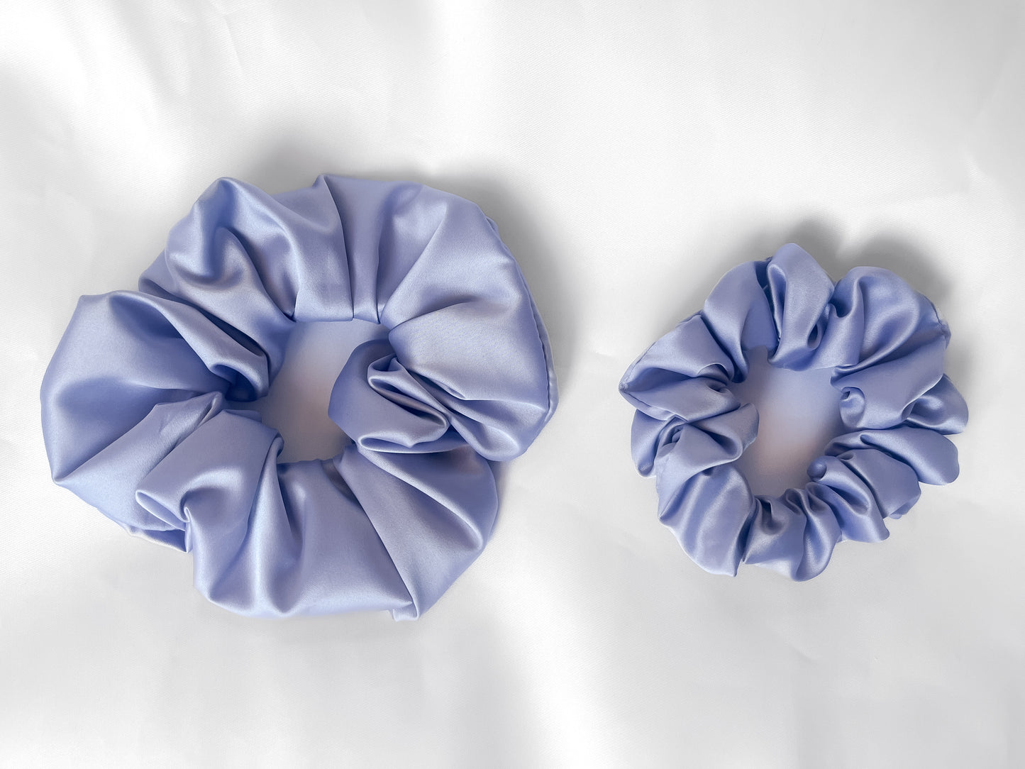 Lavender Satin Scrunchie