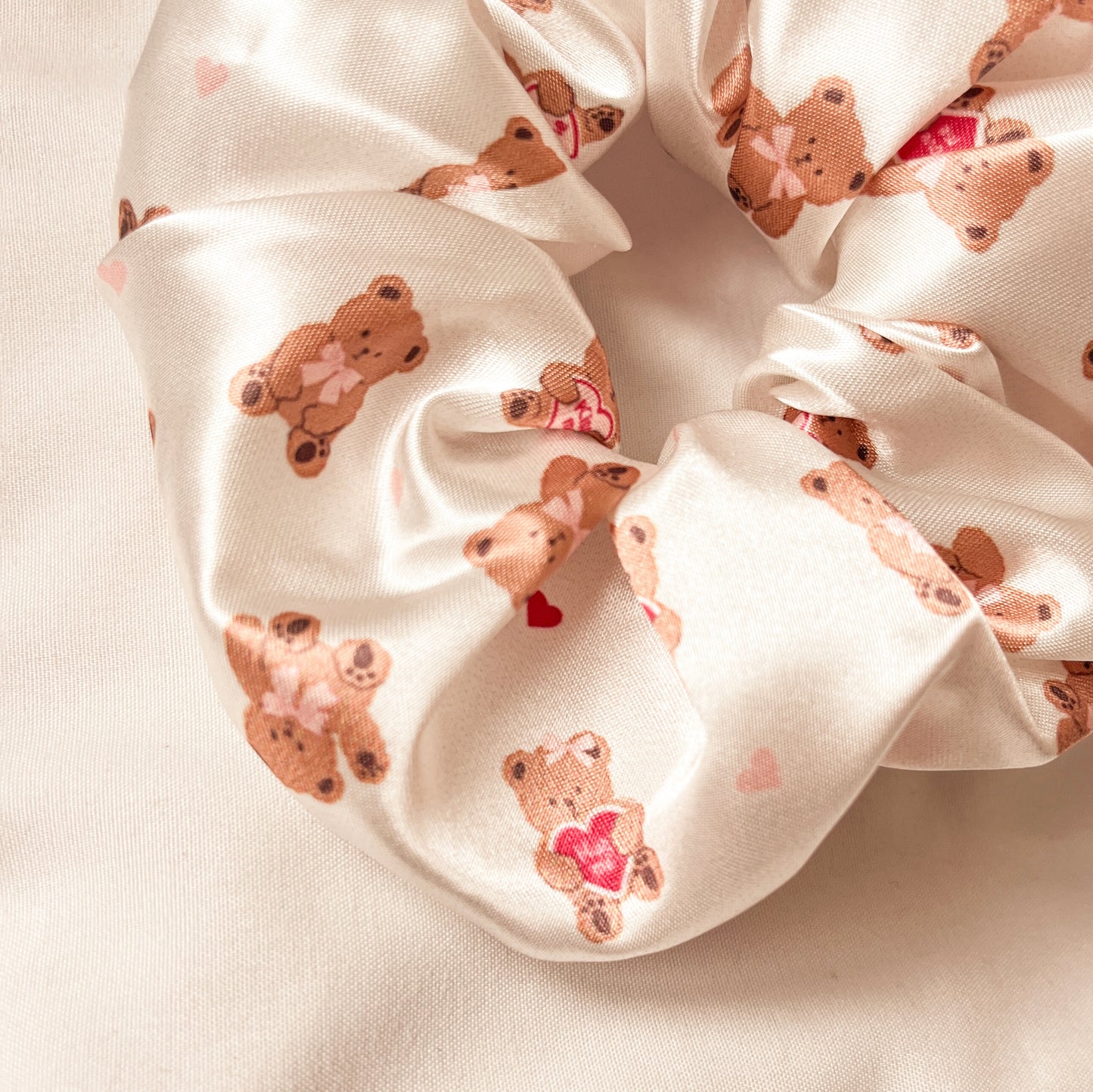 Lover Bear Satin Scrunchie
