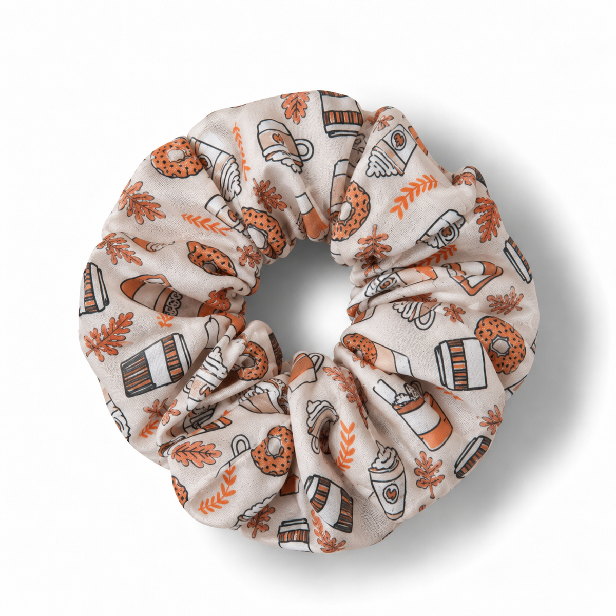 Pumpkin Spice Satin Scrunchie