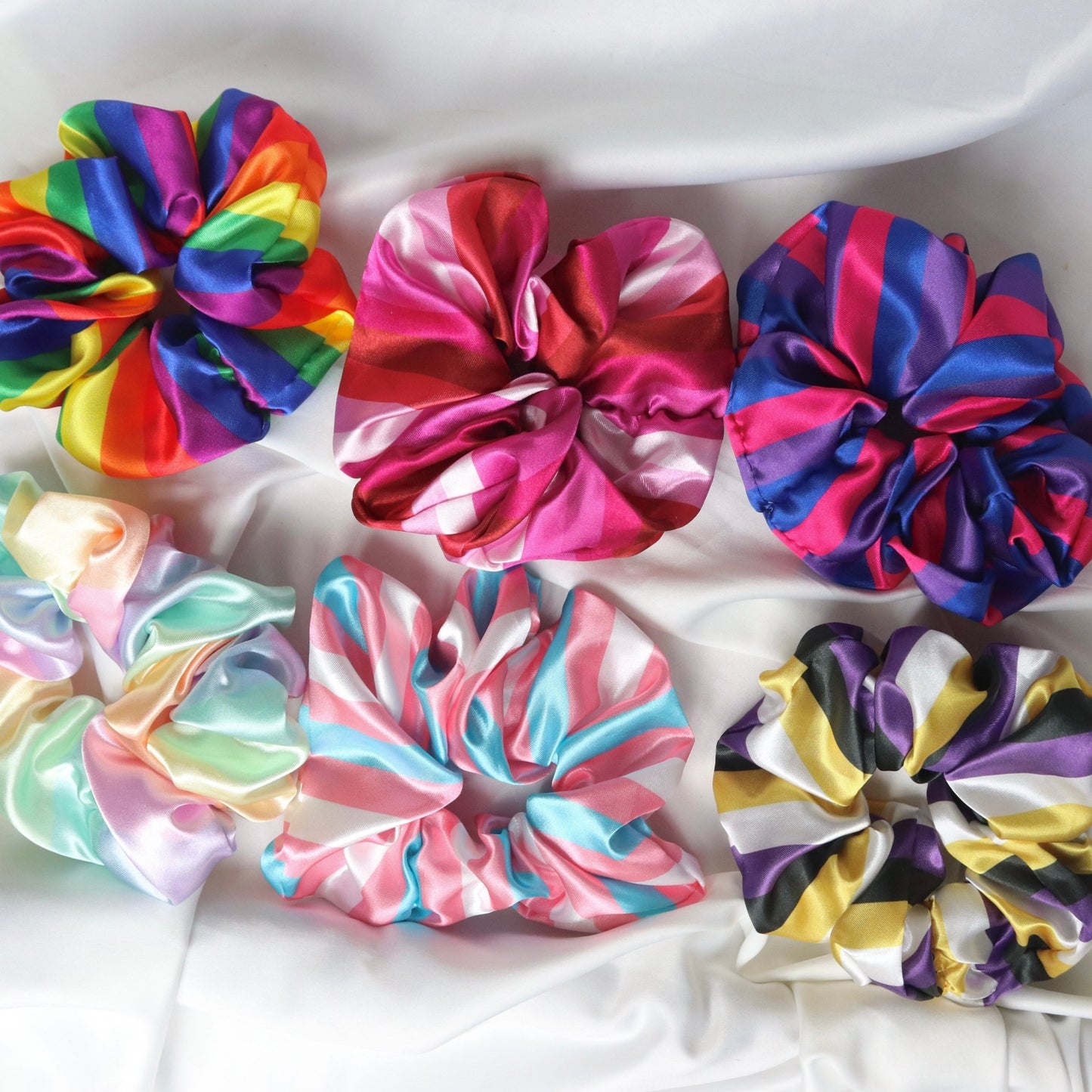 Pride Satin Scrunchies - Tana's Scrunchies