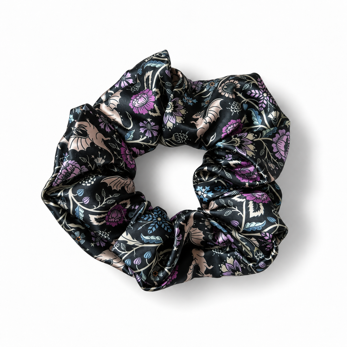 Mystic Dragon Satin Scrunchie