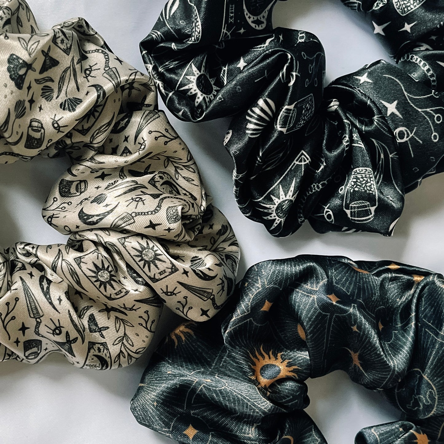 Tarot Satin Scrunchies