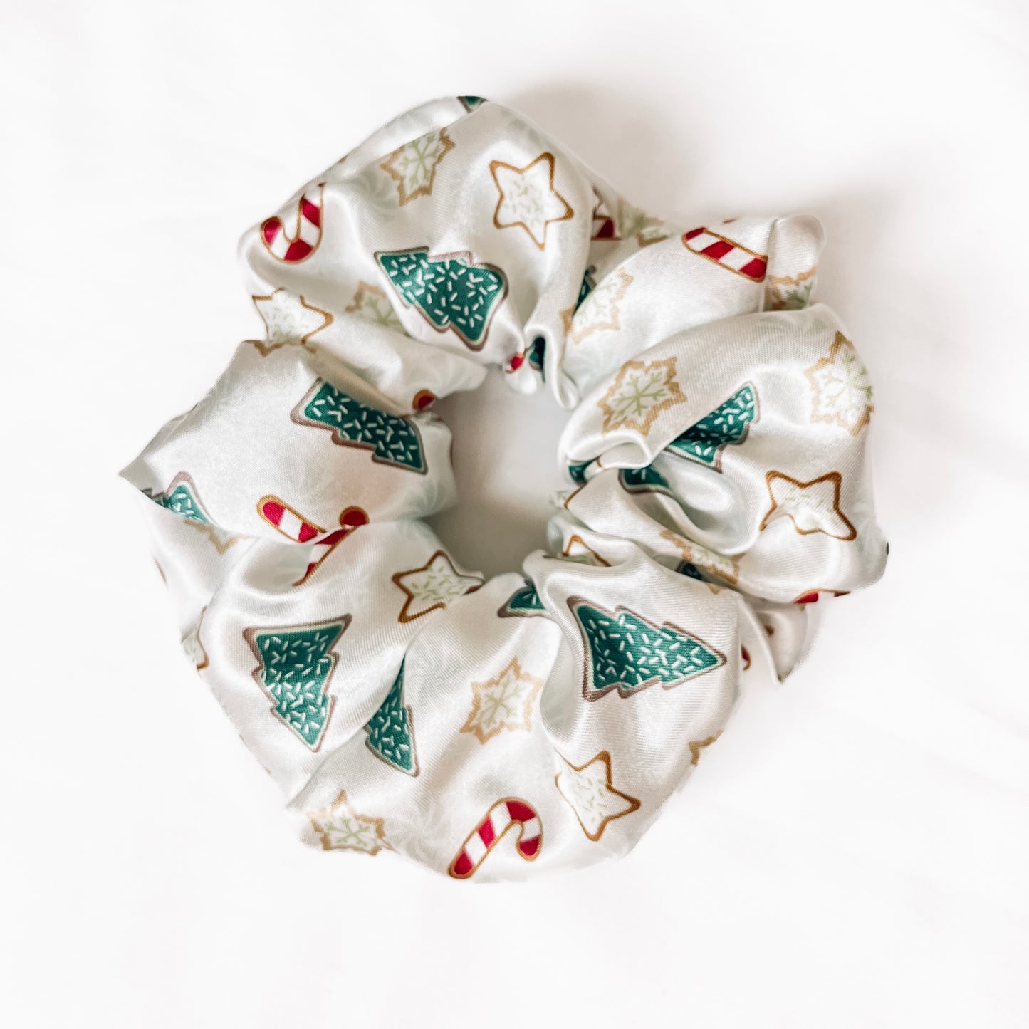 Sugar Cookie Satin Scrunchie