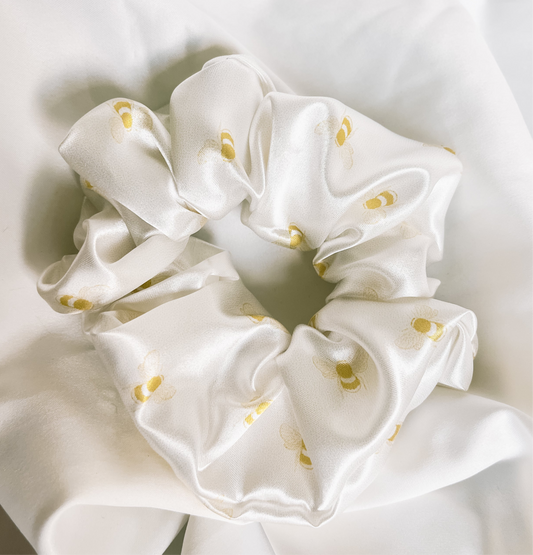 Queen Bee Satin Scrunchie