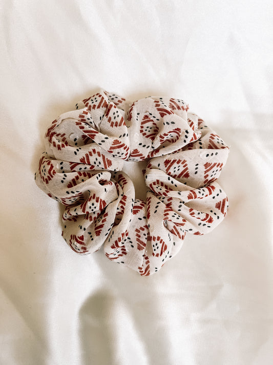 Boho Chiffon Scrunchie