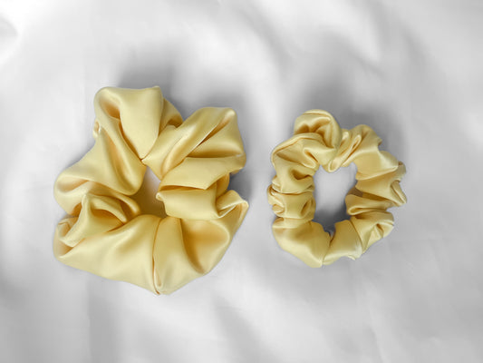 Daffodil Satin Scrunchie