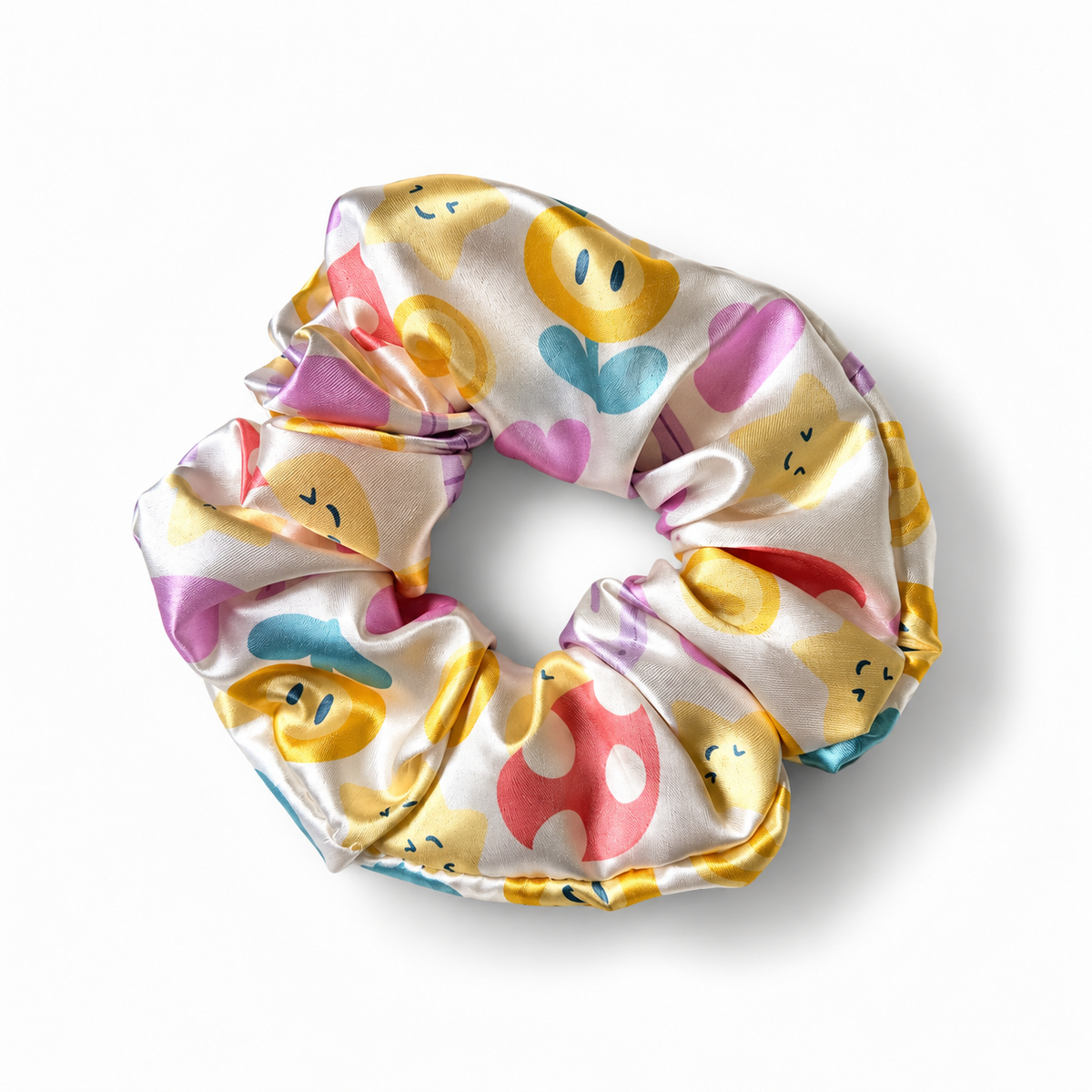 Mushroom Kingdom Satin Scrunchie