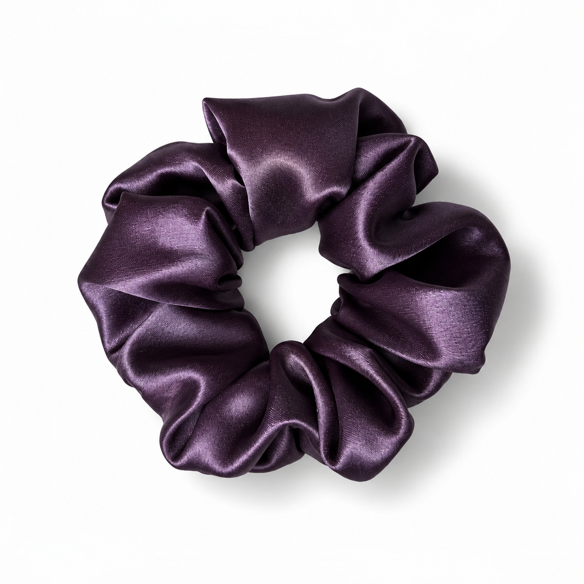 Fig Satin Scrunchie