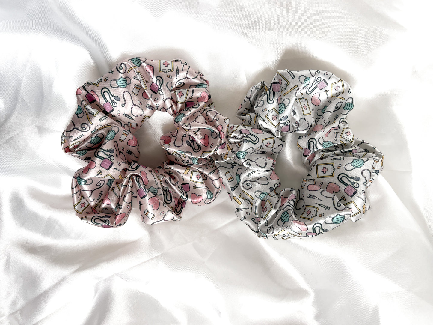 Satin Healthcare Scrunchies
