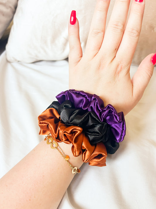 Halloween Petite Pack Satin Scrunchies