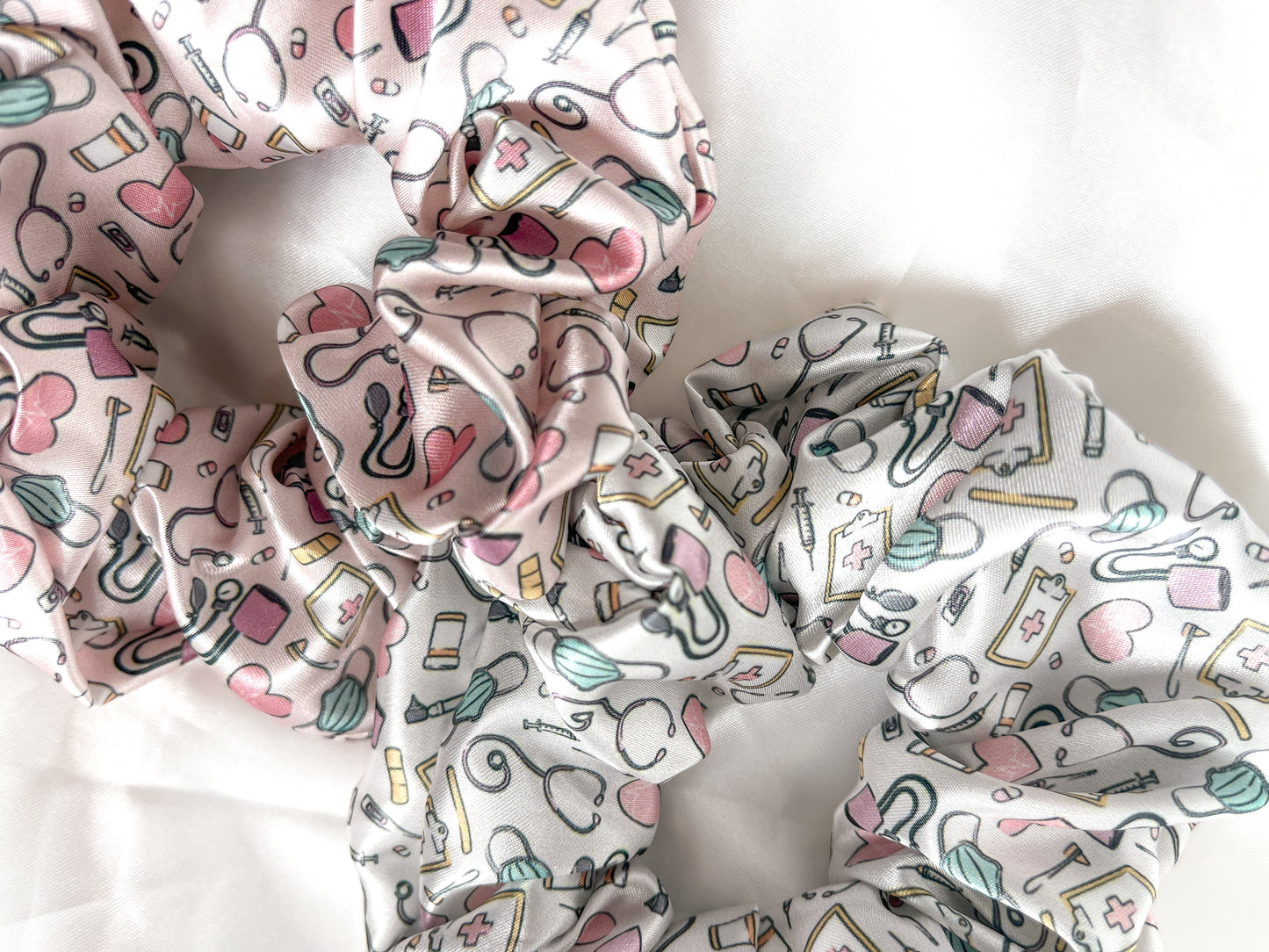 Satin Healthcare Scrunchies