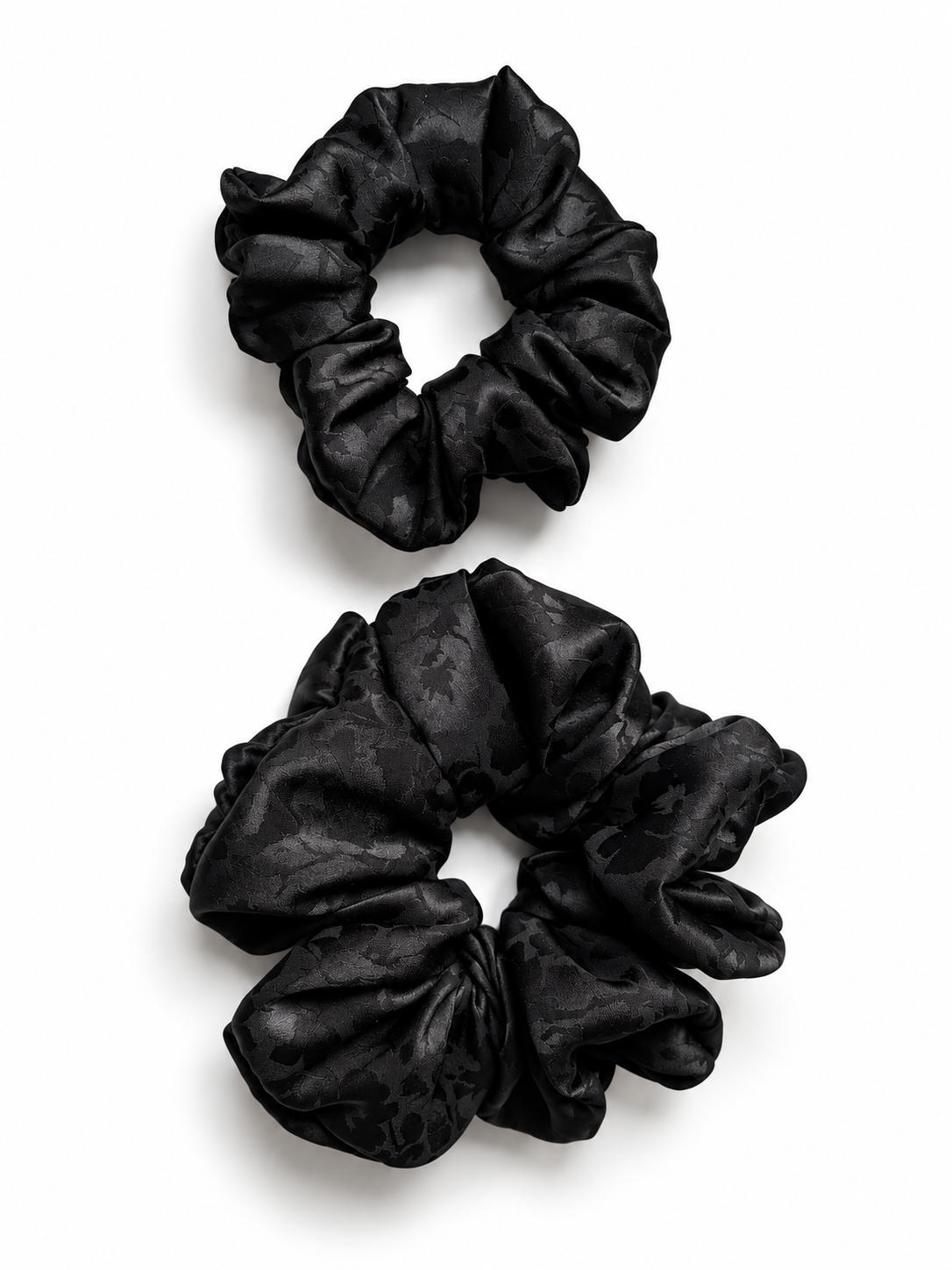 Ink Satin Scrunchie