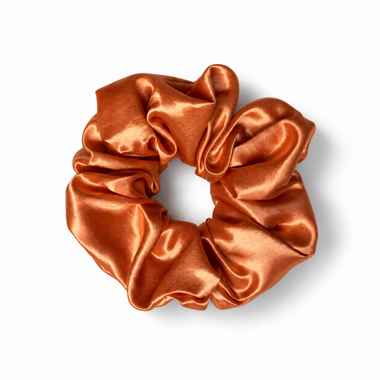 Amber Satin Scrunchie