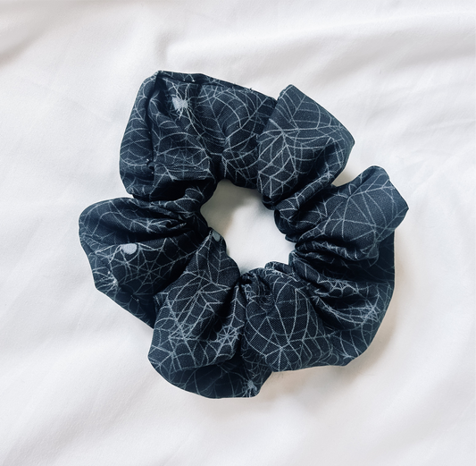 Black Widow Cotton Scrunchie
