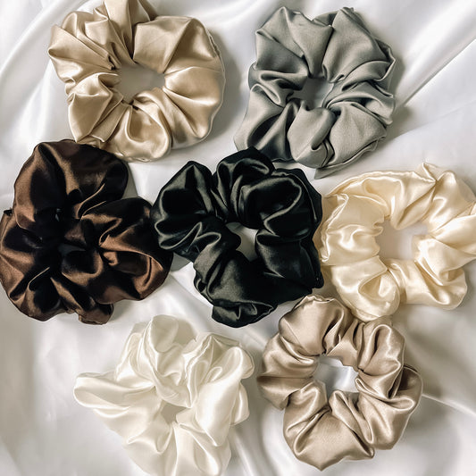 The Neutral Satin Scrunchies
