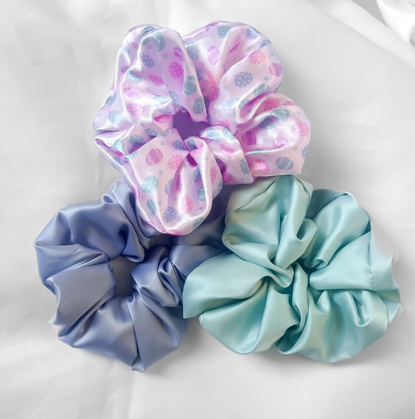 Easter Egg Satin Scrunchie