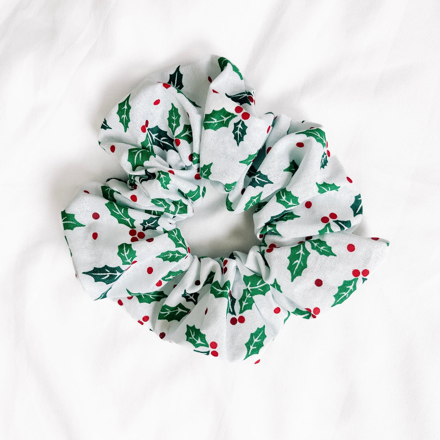 Holly Cotton Scrunchie