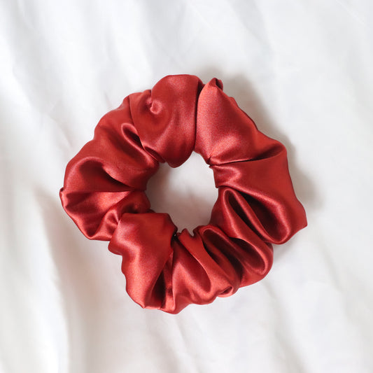 Auburn Satin Scrunchie