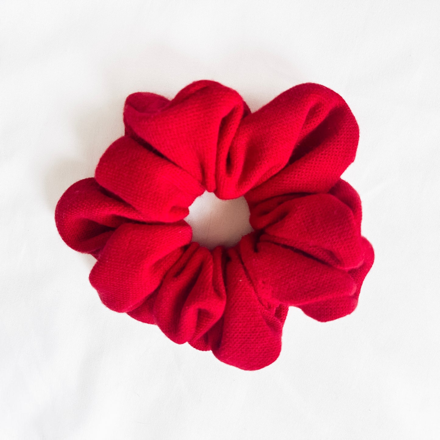 Red Sweater Knit Scrunchie