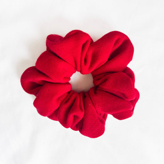 Red Sweater Knit Scrunchie