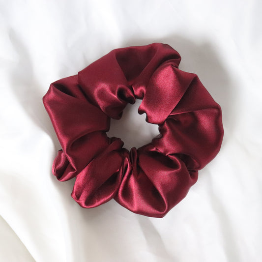 Garnet Satin Scrunchie