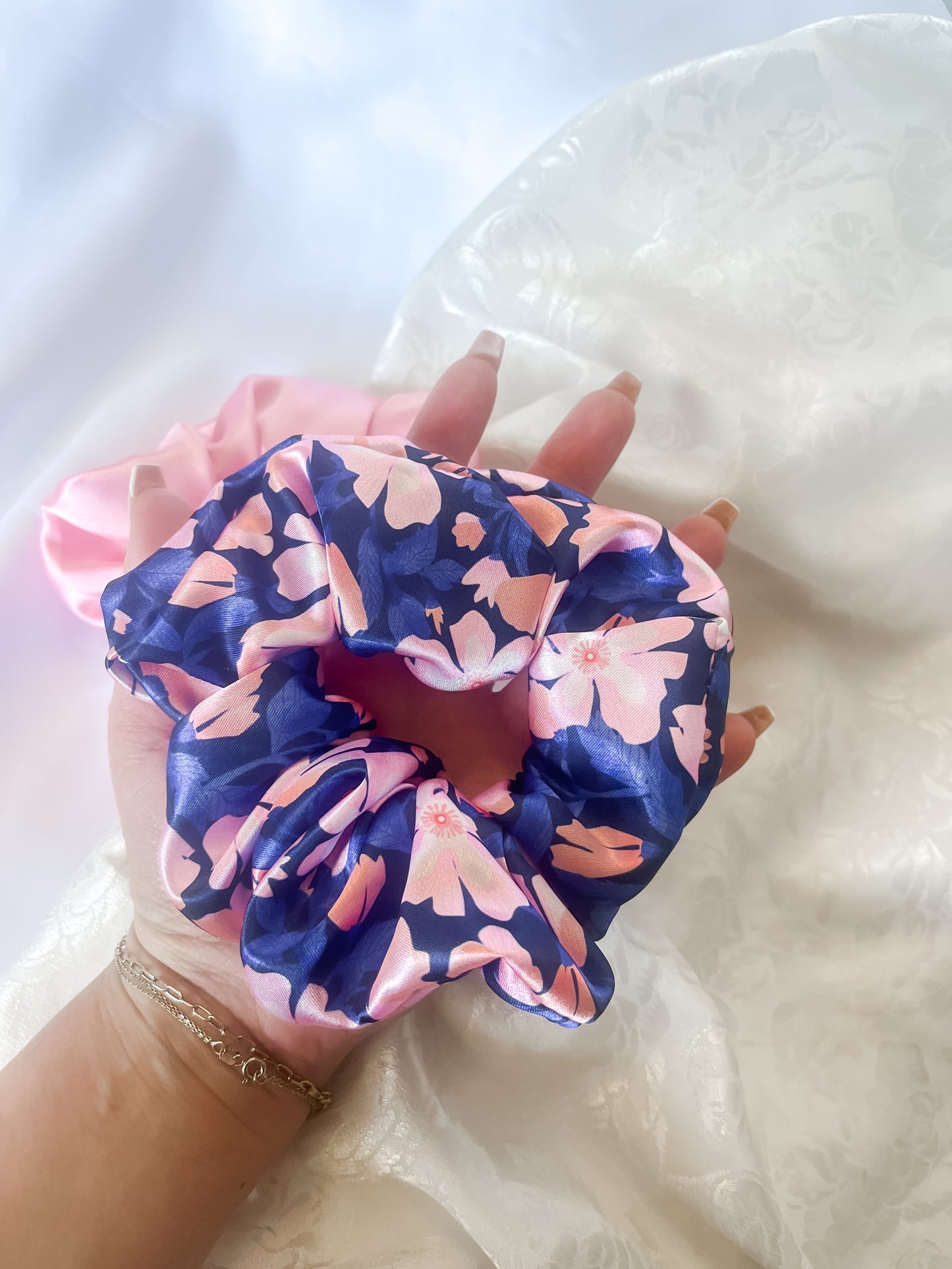 Azalea Satin Scrunchie