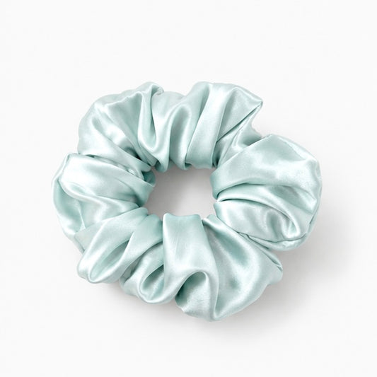 Mint Satin Scrunchie