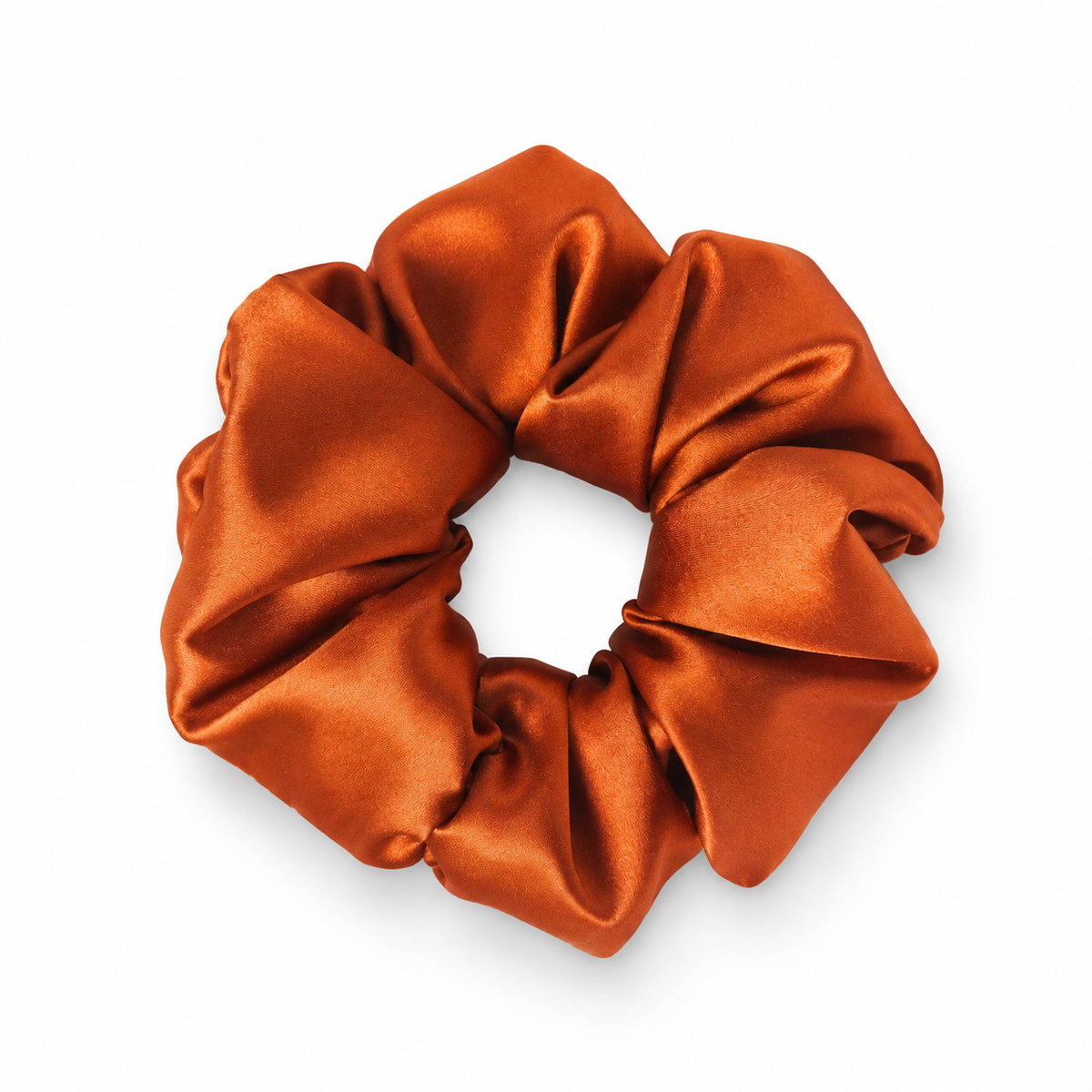 Copper Satin Scrunchie