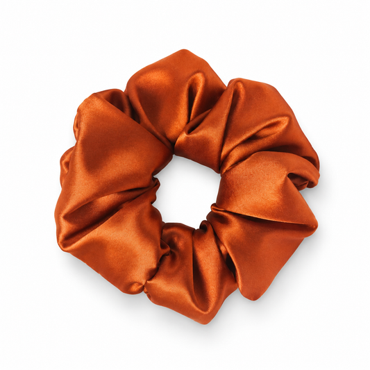 Copper Satin Scrunchie