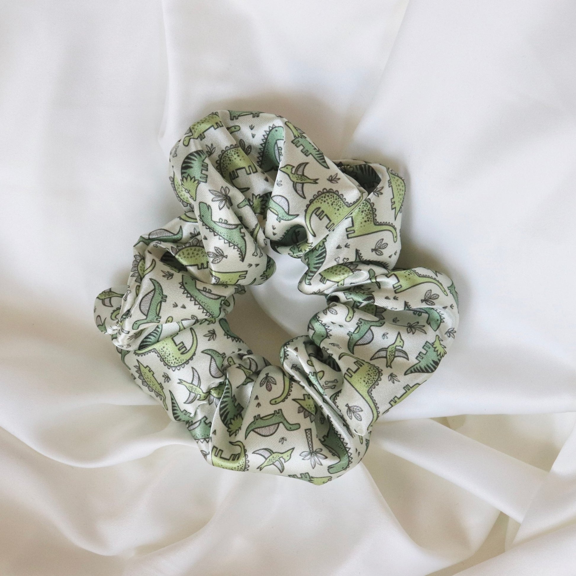 Green Dino - Tana's Scrunchies