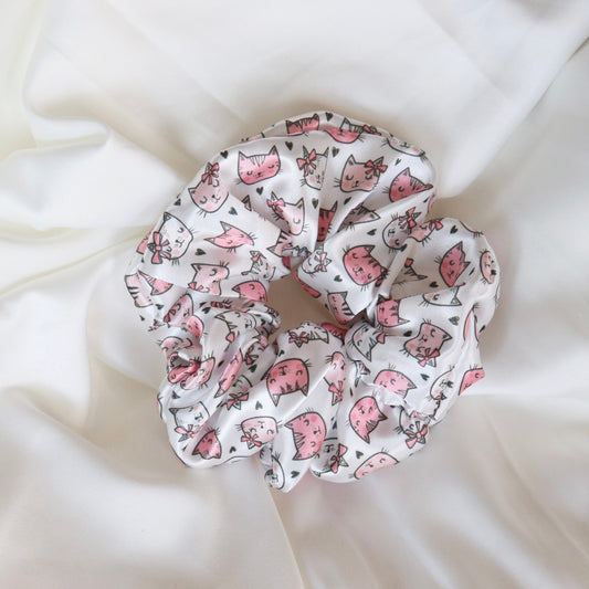 Pink Cats - Tana's Scrunchies